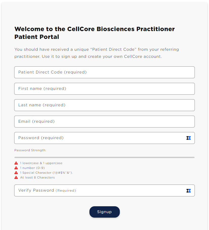Cellcore sign up